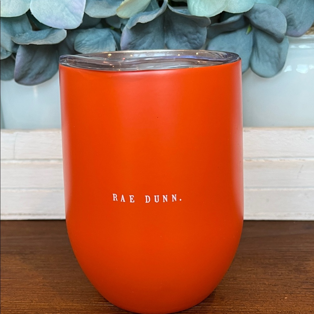 NWT Rae Dunn Happy Fall Y’all Orange Insulated Wine Tumbler - Picture 3 of 5